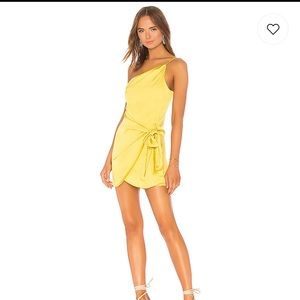 NWT lovers & friends yellow dress XS